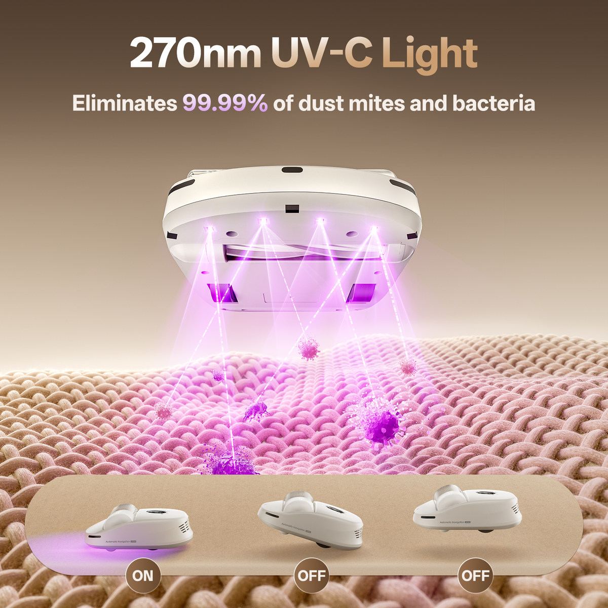 X1 PRO Robot Bed Vacuum Cleaner
